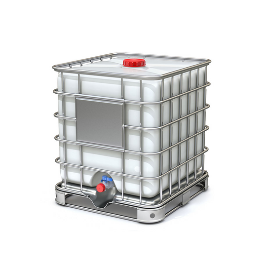 IBC Tank / Tote 270 Gallon (1000L) with Metal Cage, Ball Valve and Lid - Factory New
